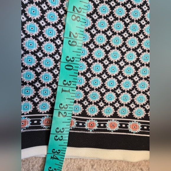 Clover Canyon Blue and Black Landscape Patterned Midi Dress. Size Xs - Picture 9 of 9